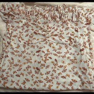 Maxi plus size butterfly dress